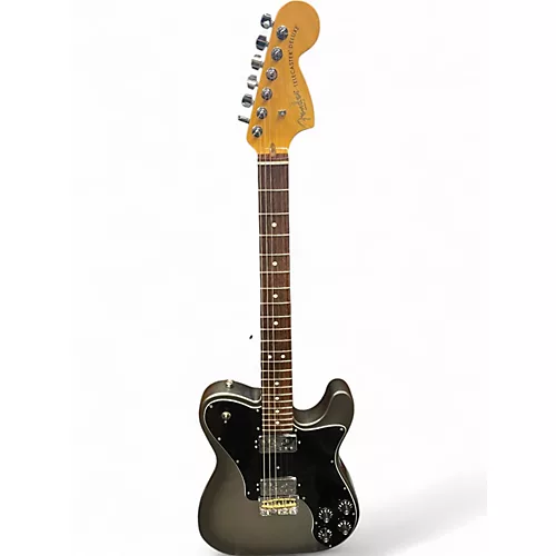 Used Fender AMERICAN PROFESSIONAL II TELECASTER DELUXE Silver Solid Body Electric Guitar Silver - musicians--Friend
