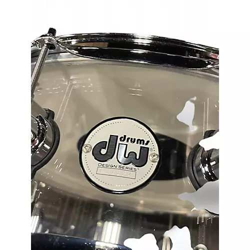 Used 2024 DW 14X6.5 Design Series Acrylic Snare Clear Drum Clear 213 - musicians--Friend