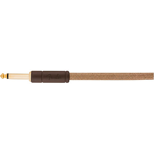 Fender Festival Pure Hemp Straight to Angle Instrument Cable 18.6 ft. Natural - musicians--Friend
