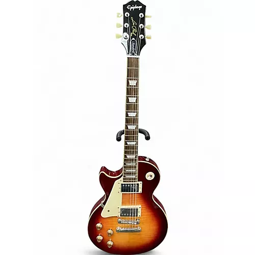 Used Epiphone Les Paul Standard Cherry Sunburst Solid Body Electric Guitar Cherry Sunburst - musicians--Friend