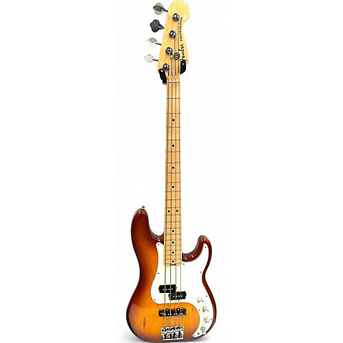 Used Fender American Elite Precision Bass Tobacco Burst Electric Bass Guitar Tobacco Burst - musicians--Friend