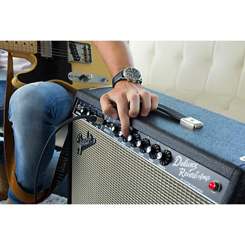 Fender '64 Custom Deluxe Reverb 20W 1x12 Tube Guitar Combo Amp Black - musicians--Friend