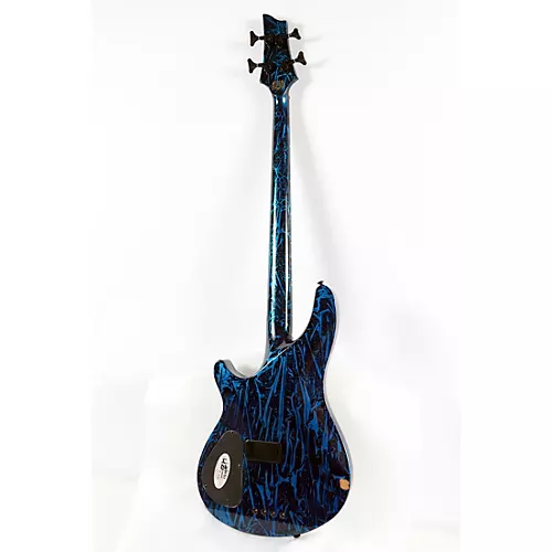 Open-Box Schecter Guitar Research C-4 Silver Mountain 4-String Limited-Edition Electric Bass Condition 3 - Scratch and Dent Corrosive Cobalt 197881070694 - musicians--Friend
