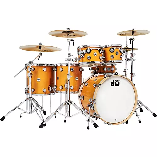 DW 6-Piece Collector's Series Santa Monica Shell Pack With Chrome Hardware Butterscotch - musicians--Friend