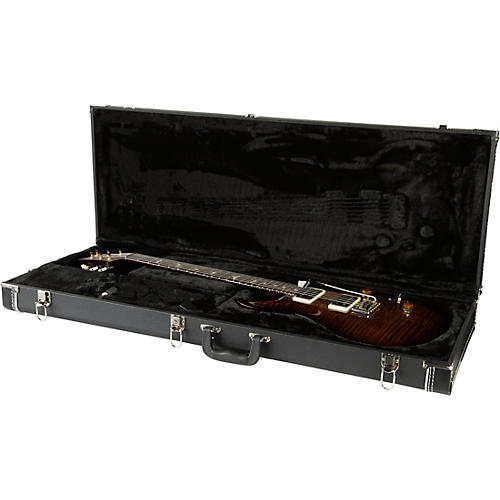 PRS Custom 24 Carved Figured Maple Top With Gen 3 Tremolo Solidbody Electric Guitar Black Gold Burst - musicians--Friend