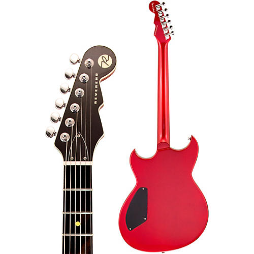 Reverend Reeves Gabrels Spacehawk HT Semi-Hollow Electric Guitar Metallic Red - musicians--Friend