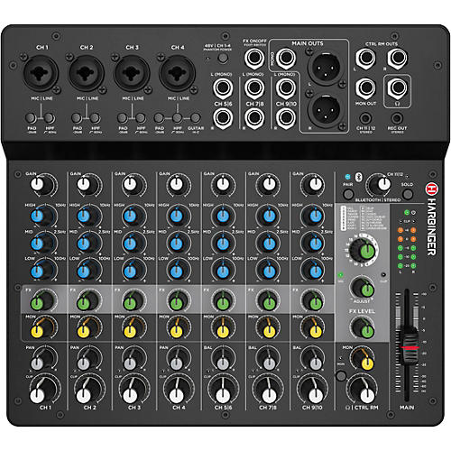 Harbinger LV12 Mixer Package With Gator Mixer Bag - musicians--Friend