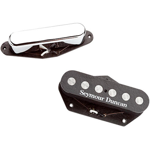 Seymour Duncan Quarter Pound Tele Pickup Set - Black Black & Chrome - musicians--Friend