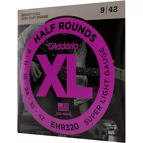 D'Addario EHR320 Half Round Super Light Electric Guitar Strings - musicians--Friend