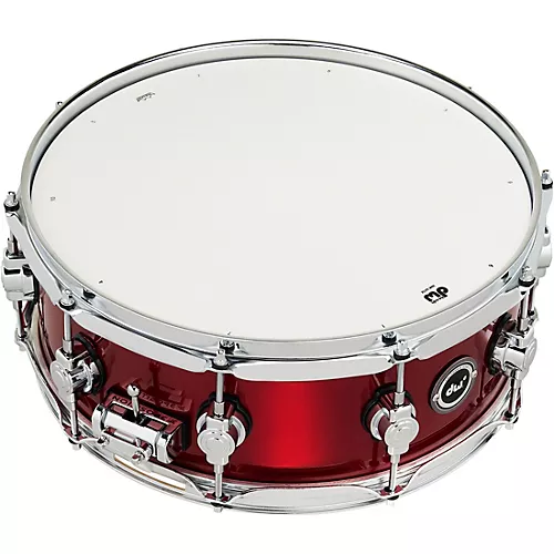 DW DWe Wireless Acoustic/Electronic Convertible Snare Drum 14 x 5 in. Lacquer Custom Specialty Black Cherry Metallic - musicians--Friend