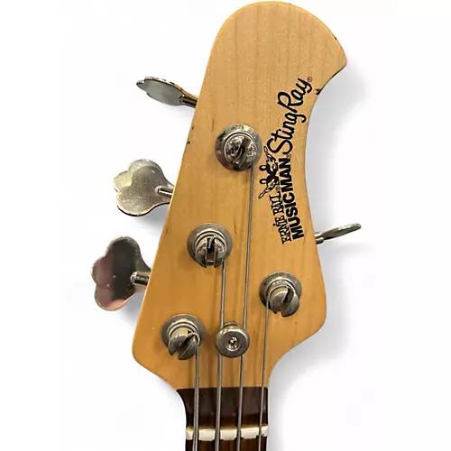 Used Ernie Ball Music Man STINGRAY 3 EQ HH Graphite Pearl Electric Bass Guitar Graphite Pearl - musicians--Friend