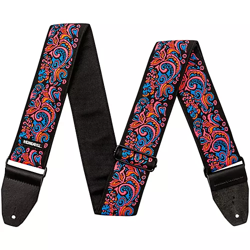 Dunlop Jimi Hendrix Blacklight Love Drops Guitar Strap Blue - musicians--Friend