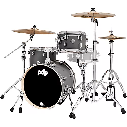 PDP by DW Concept Maple 3-Piece Bop Shell Pack Satin Black - musicians--Friend