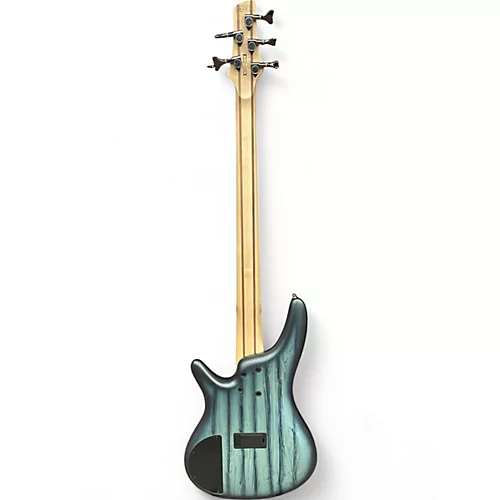 Used Ibanez SR305 5 String Blue Electric Bass Guitar Blue - musicians--Friend