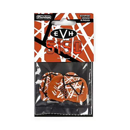 Dunlop EVH 5150 MAX-GRIP PICKS - 6/PLYPK .60 mm 6 Pack - musicians--Friend
