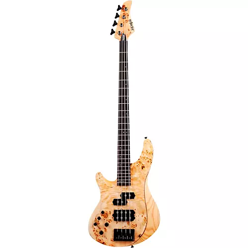 Schecter Guitar Research Reaper-4 Left-Handed Electric Bass Natural Satin - musicians--Friend