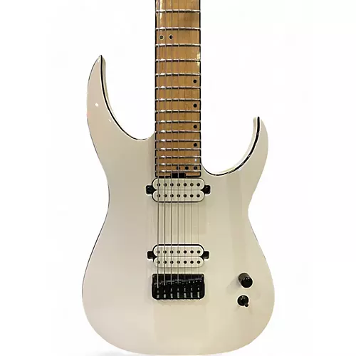 Used Schecter Guitar Research KM7 MKII NATURAL PEARL Solid Body Electric Guitar NATURAL PEARL - musicians--Friend