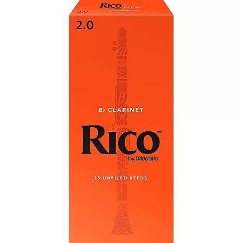 Rico Bb Clarinet Reeds, Box of 25 Strength 3.5 - musicians--Friend