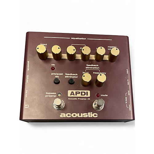 Used Acoustic APDI ACOUSTIC PREAMP + DI Guitar Preamp - musicians--Friend
