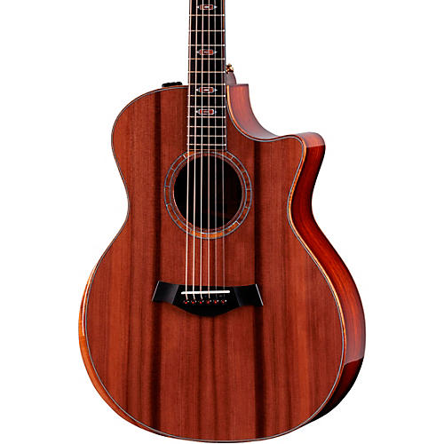 Taylor Custom Sinker Redwood-Cocobolo Grand Auditorium Acoustic-Electric Guitar Natural - musicians--Friend