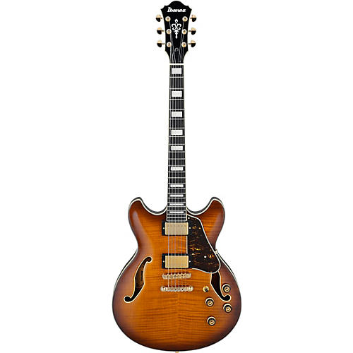 Ibanez Artcore Expressionist AS93FM Electric Guitar Antique Yellow Sunburst - musicians--Friend