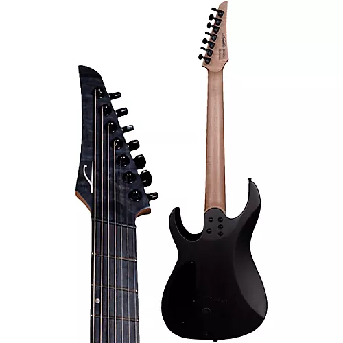 Legator Ninja 7 String Multi-Scale Super Shred Series Quilted Maple Electric Guitar Purple - musicians--Friend