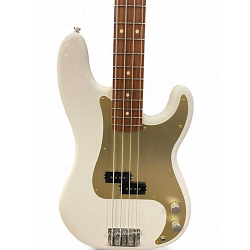 Used Fender Player Precision Bass White Electric Bass Guitar White - musicians--Friend