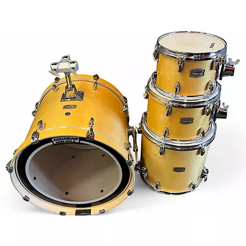 Used Yamaha 4 Piece Stage Custom Natural Drum Kit Natural - musicians--Friend
