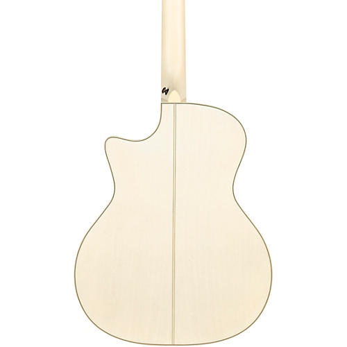 D'Angelico Premier Gramercy Grand Auditorium Acoustic-Electric Guitar Gloss White Wash - musicians--Friend