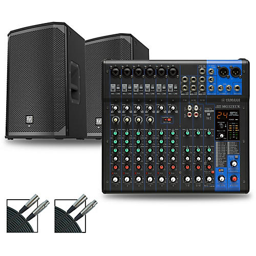 Yamaha MG12XUK Mixer With Electro-Voice EKX Speakers 15