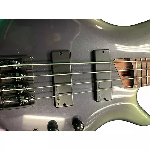 Used Ibanez SR5005E 5 String BLACK AURORA BURST Electric Bass Guitar BLACK AURORA BURST - musicians--Friend