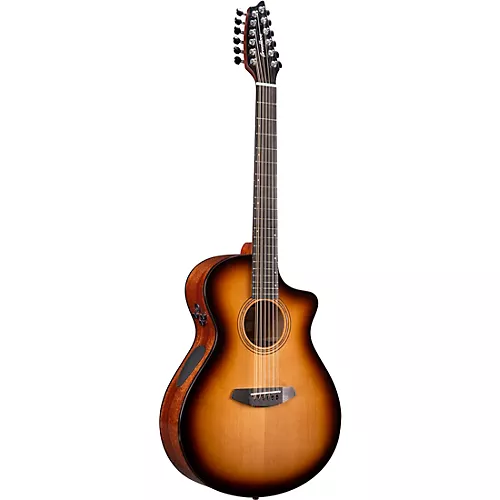 Breedlove Organic Solo Pro CE Red Cedar-African Mahogany 12-String Concert Acoustic-Electric Guitar Edge Burst - musicians--Friend