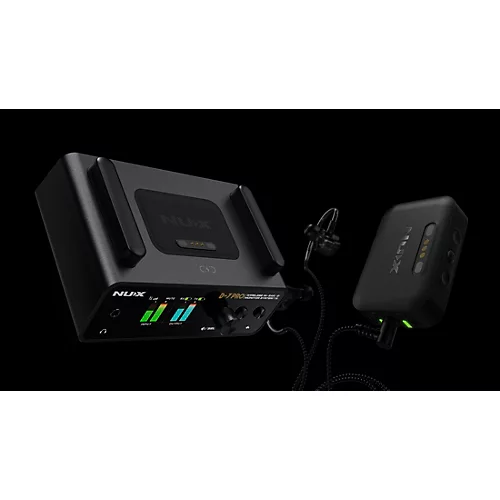NUX B-7 Pro Professional 2.4GHz In Ear Monitoring Wireless System W/Clamp Black - musicians--Friend