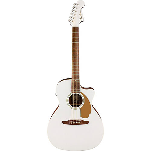 Fender Newporter Player Limited-Edition Acoustic-Electric Guitar Arctic White - musicians--Friend