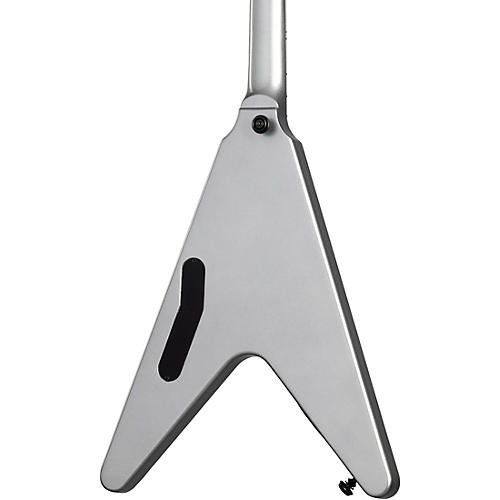 Gibson Dave Mustaine Flying V EXP Electric Guitar Silver Metallic - musicians--Friend