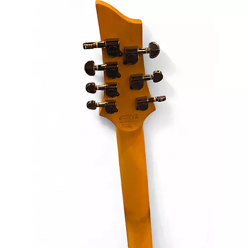 Used Schecter Guitar Research Demon 7 String White Solid Body Electric Guitar White - musicians--Friend