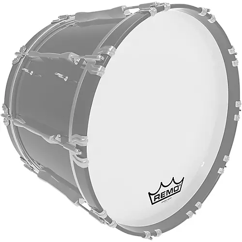 Remo Powermax Ultra White Crimplock Bass Drum Head 26 in. - musicians--Friend