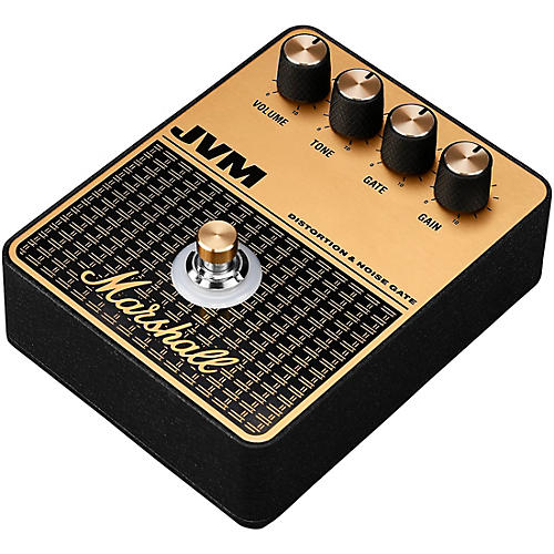 Marshall JVM Distortion and Overdrive Effects Pedal Black and Gold - musicians--Friend
