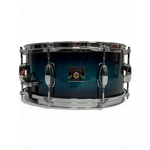 Used TAMA 7.5X14 Superstar Snare Blue Burst Drum Blue Burst 132 - musicians--Friend