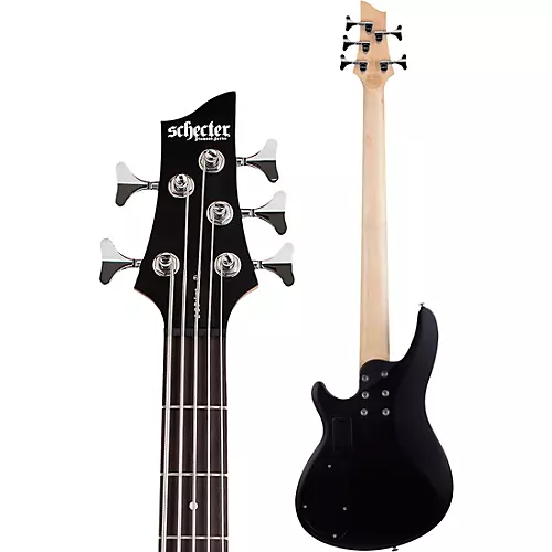 Schecter Guitar Research C-5 Deluxe Electric Bass Satin Metallic Light Blue - musicians--Friend