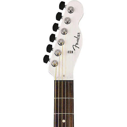 Fender FINNEAS Signature USA Limited-Edition Acoustasonic Telecaster Acoustic-Electric Guitar Arctic White - musicians--Friend