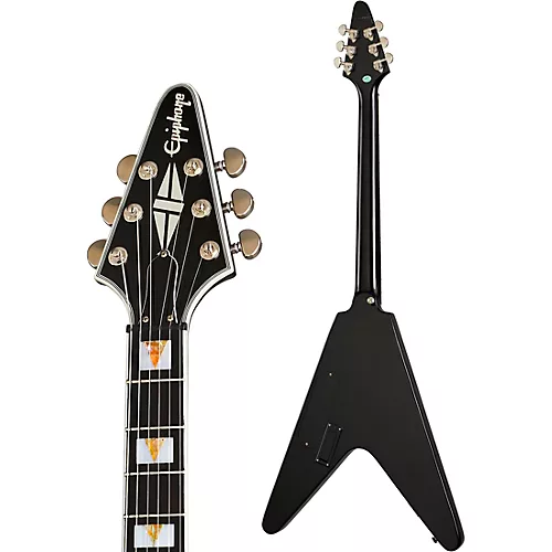 Epiphone Flying V Prophecy Electric Guitar Yellow Tiger Aged Gloss - musicians--Friend