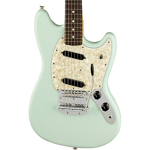 Fender American Performer Mustang Rosewood Fingerboard Electric Guitar Satin Sonic Blue - musicians--Friend