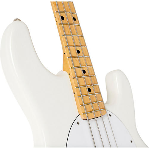 Ernie Ball Music Man Retro '70s StingRay Electric Bass White - musicians--Friend