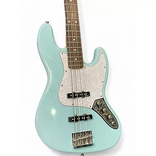 Used Fender jazz bass Blue Electric Bass Guitar Blue - musicians--Friend