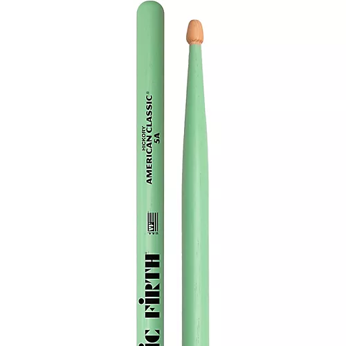 Vic Firth American Classic Seafoam Green Drum Sticks 2-Pack 5A Wood - musicians--Friend