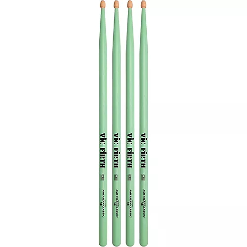 Vic Firth American Classic Seafoam Green Drum Sticks 2-Pack 5A Wood - musicians--Friend