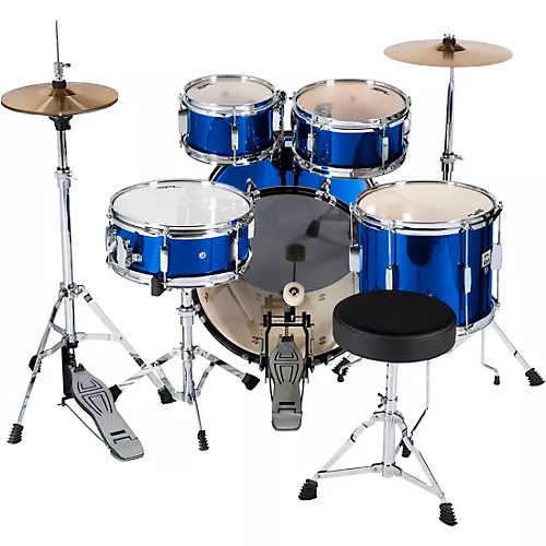 Sound Percussion Labs Junior Kicker 5-Piece Drum Set Metallic Blue - musicians--Friend