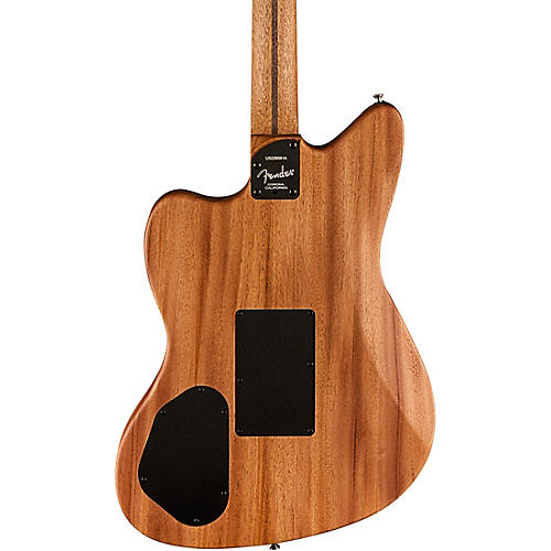 Open-Box Fender American Acoustasonic Jazzmaster Limited-Edition Acoustic-Electric Guitar Condition 2 - Blemished Black Paisley 197881150150 - musicians--Friend