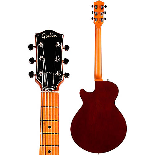 Godin Montreal Premiere Pro Hollowbody Electric Guitar Aztek Red - musicians--Friend